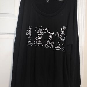 Plus Size 2 Black Disney Character Sweatshirt Hot Topic